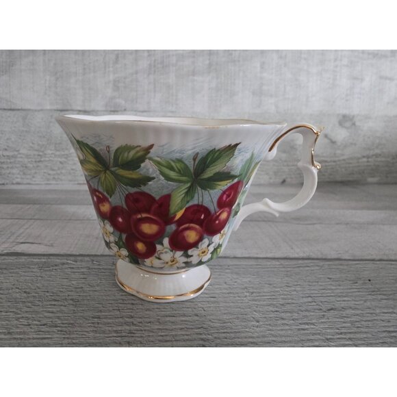 Royal Albert Orchard Series Cherry Blossom Teacup & Saucer Set - Fine Bone China - Picture 5 of 10